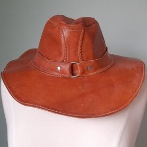Vintage leather hat